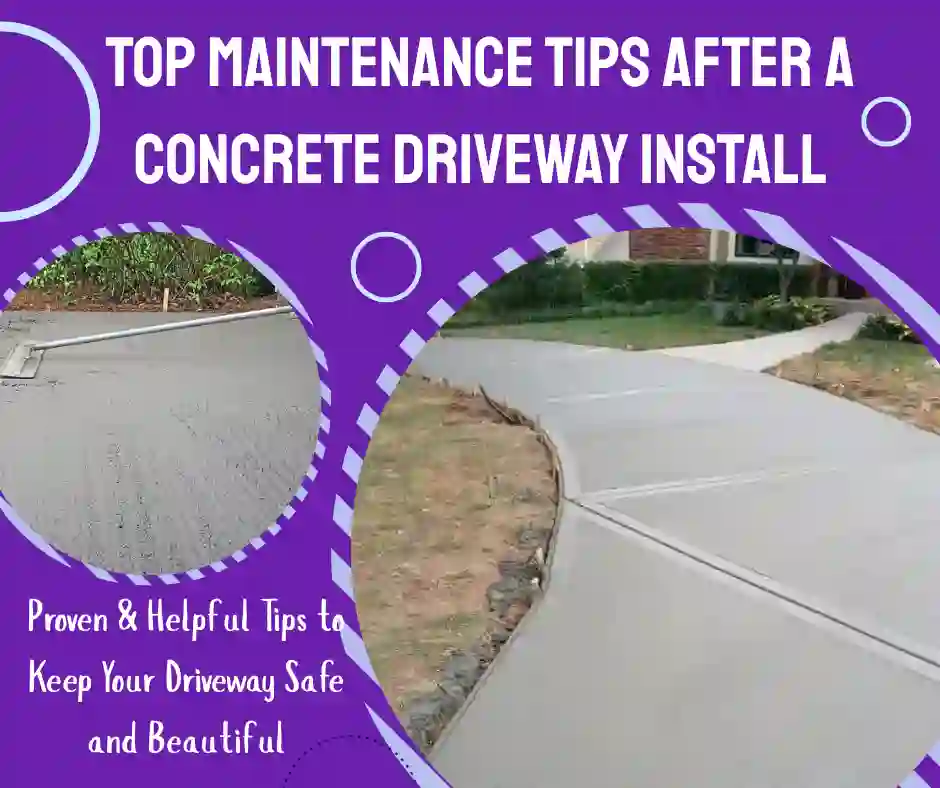 Maintenance Tips After a Concrete Driveway Install